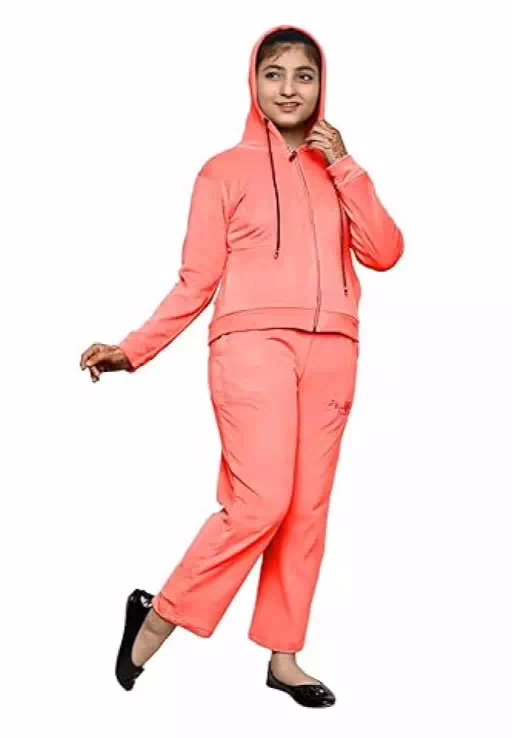 Orange Girls 2 Pcs Sweatsuit and Sweatpant Set - Image 2
