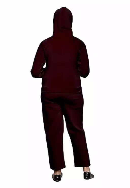 Red Girls 2 Pcs Sweatsuit and Sweatpant Set - Image 2