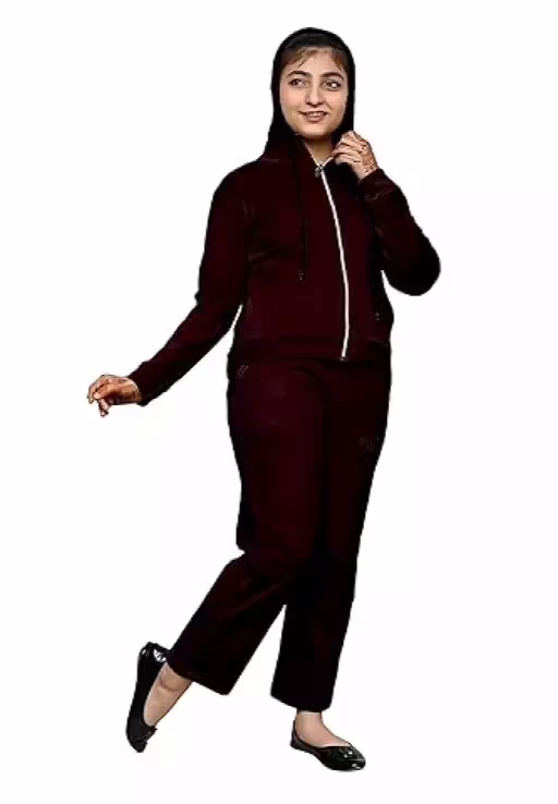 Red Girls 2 Pcs Sweatsuit and Sweatpant Set - Image 3