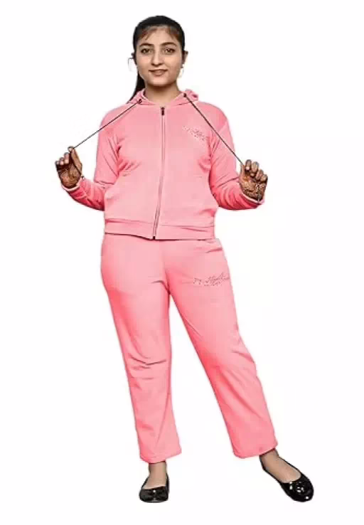 Peach Girls 2 Pcs Sweatsuit and Sweatpant Set - Image 3