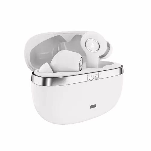 Boat Nirvana Ion TWS Earbuds with 120 HRS Playback(24hrs/Charge), Crystal Bionic Sound with Dual EQ Modes in Ear Detection(Ivory White)