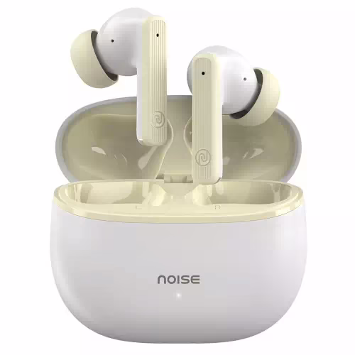 Noise Air Buds 3 with 45 Hours Playtime, Environmental Noise Cancellation, Quad Mic Bluetooth Headset??(Serene White, True Wireless)