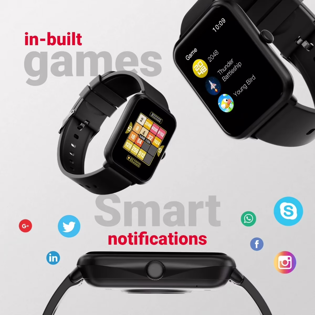 Fire-Boltt Ninja Call Pro Plus 1.83" Smart Watch Black - Image 5