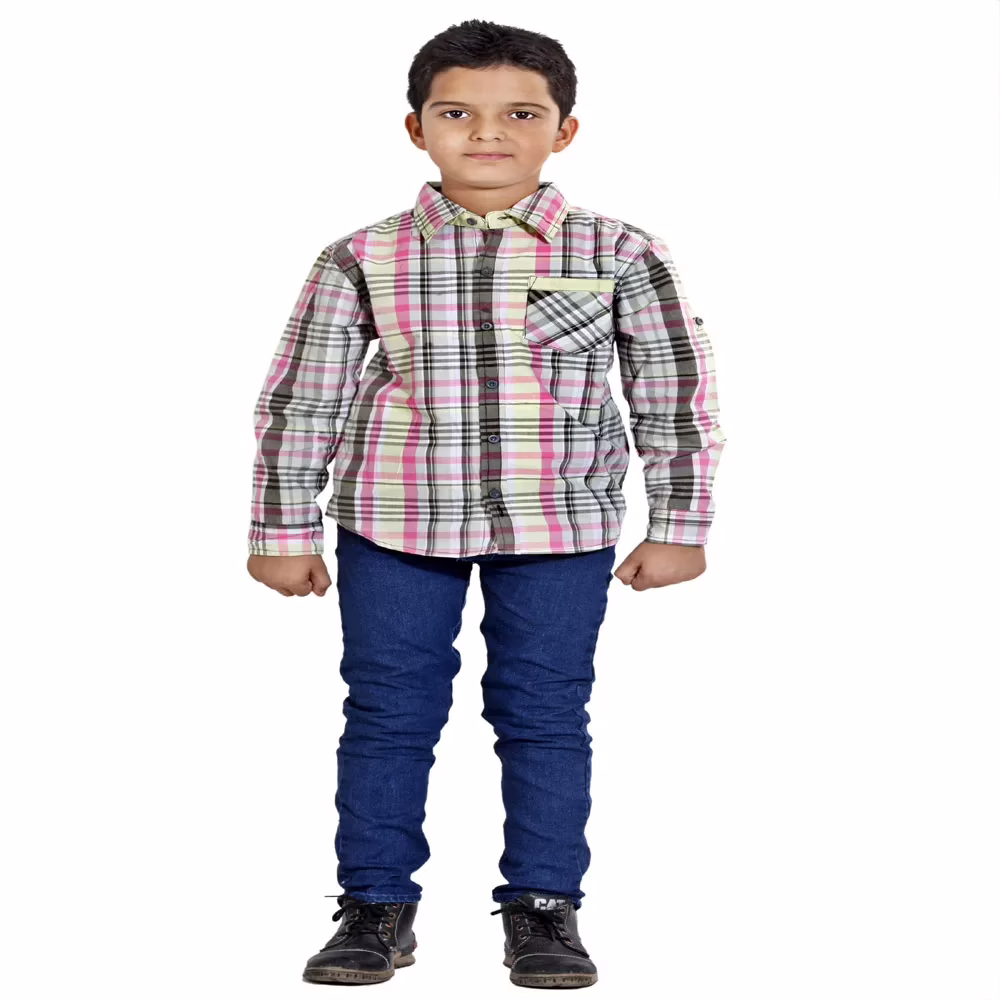 HUSHBHI CHECKED BOYS CASUAL SHIRTS - Image 5