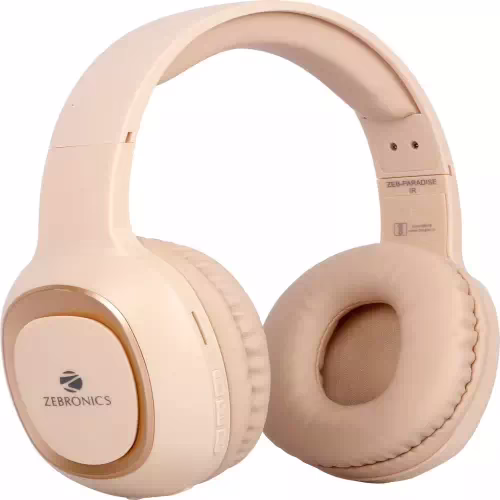 ZEBRONICS ZEB-PARADISE Bluetooth Headset??(Beige, On the Ear)
