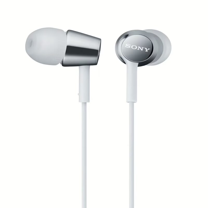 Sony MDR-EX150AP In-Ear Headphones with Mic (White)