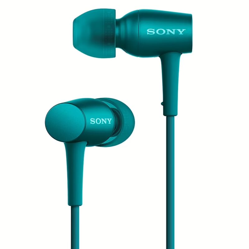 Sony MDR-EX750AP In-Ear Hi-Res Audio Headphones with Mic (Viridian Blue)