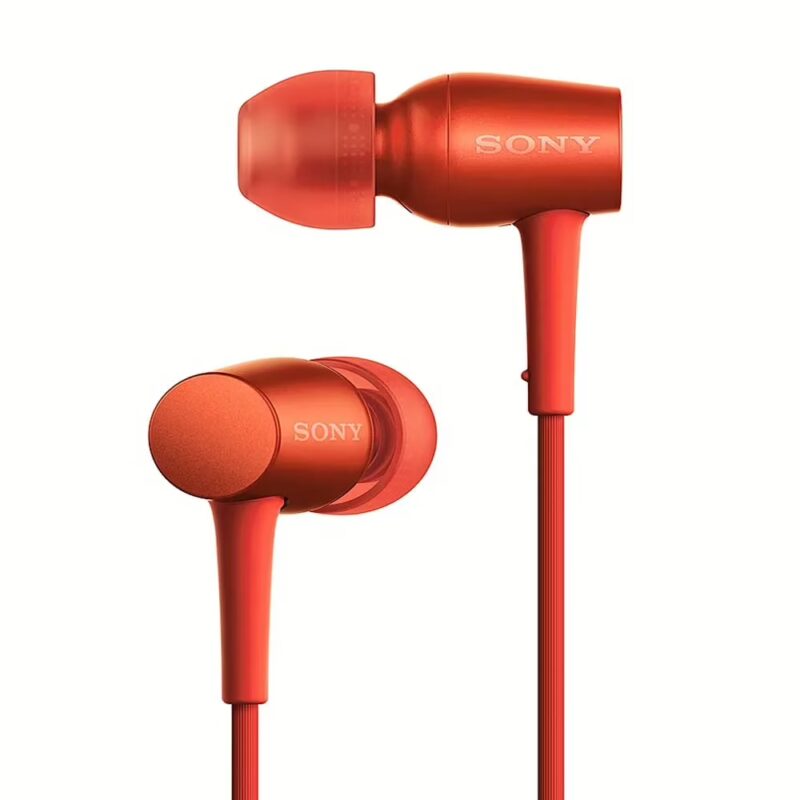 Sony MDR-EX750AP In-Ear Hi-Res Audio Headphones with Mic (Cinnabar Red)