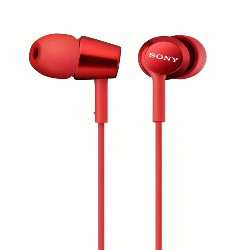 Sony MDR-EX150AP In-Ear Headphones with Mic (Red)