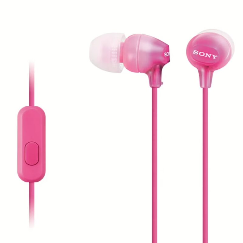 Sony MDR-EX15AP In-Ear Headphones with Mic (Pink)