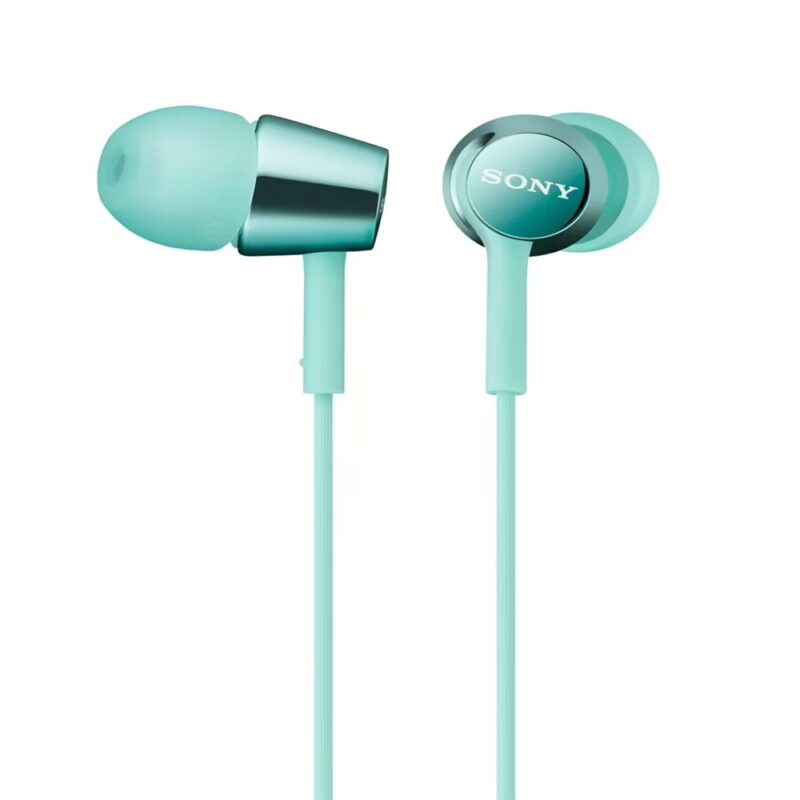 Sony MDR-EX150AP In-Ear Headphones with Mic (Blue)