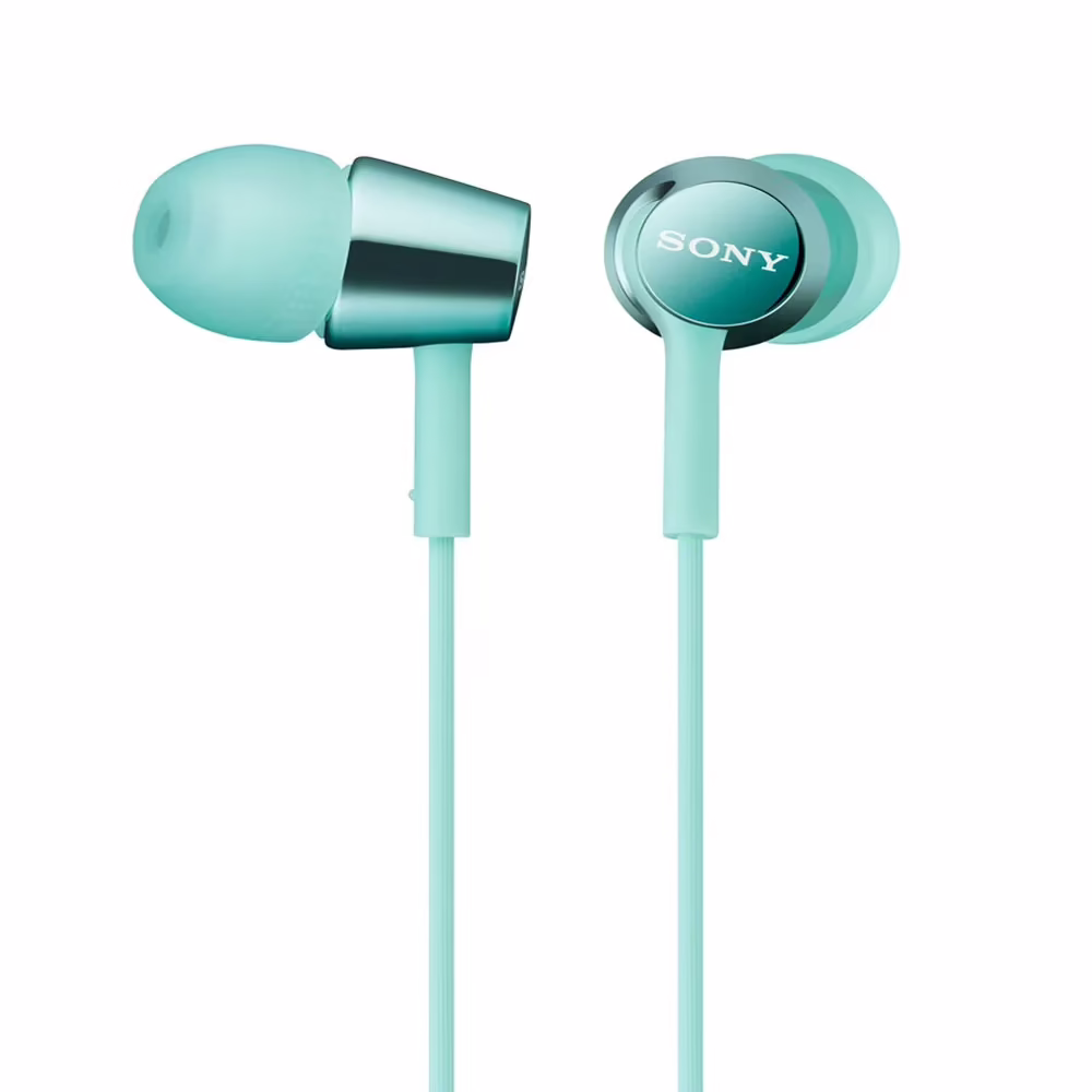 Sony MDR-EX150AP In-Ear Headphones with Mic (Blue)