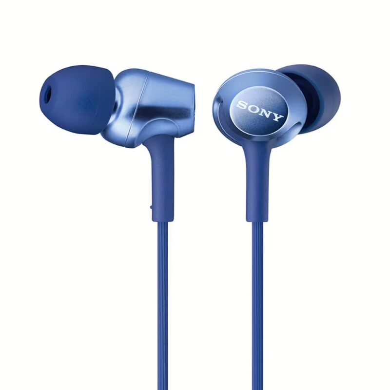 Sony MDR-EX250AP In-Ear Headphones with Mic (Blue)