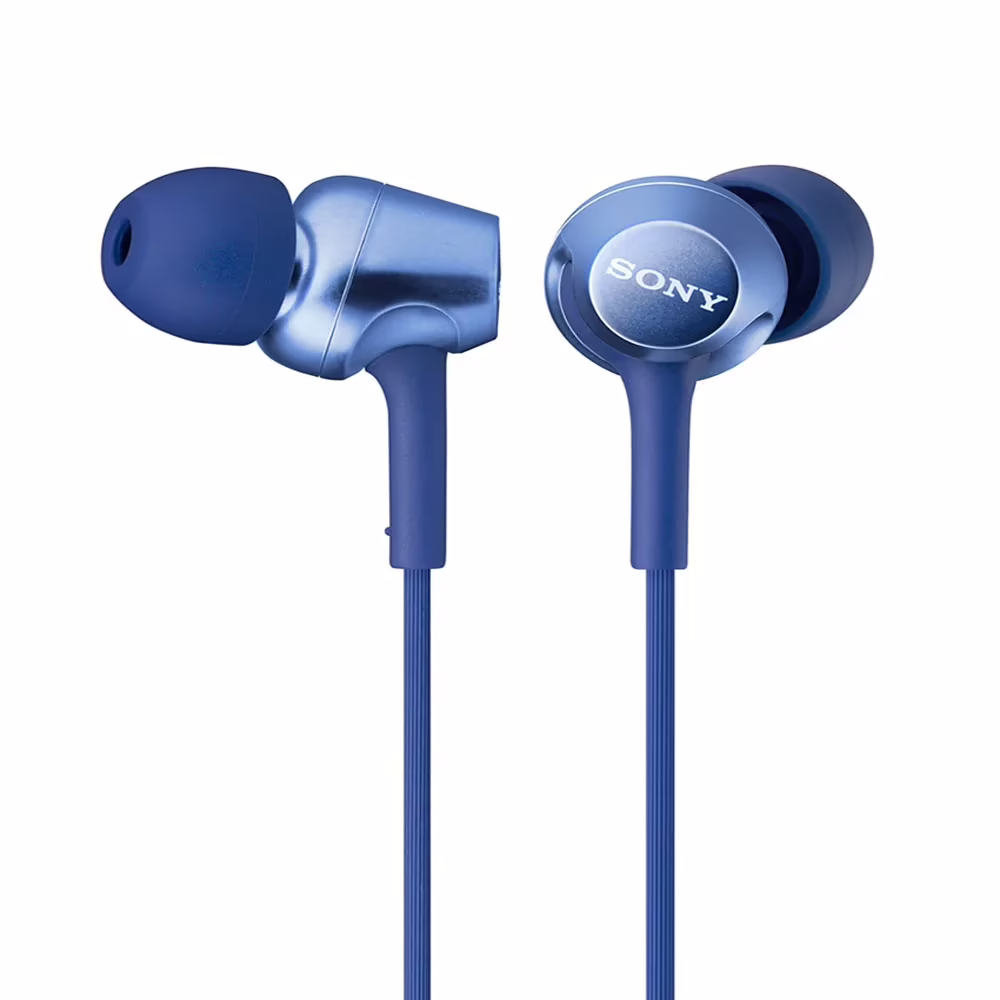 Sony MDR-EX250AP In-Ear Headphones with Mic (Blue)