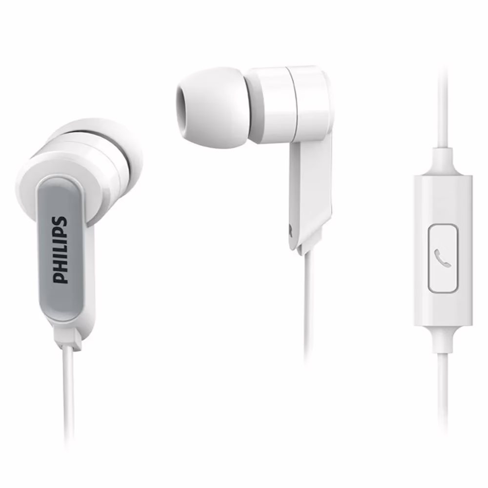 Philips in-Ear Headphone Headset With Mic SHE1405 White