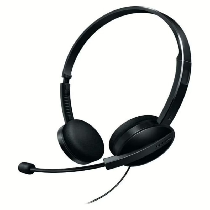 Philips SHM3550 Over Ear Wired Without Mic Headphone- Black