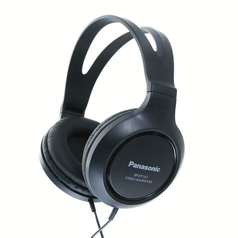 Panasonic RP-HT161E-K Over Ear Wired Headphone With Mic Black