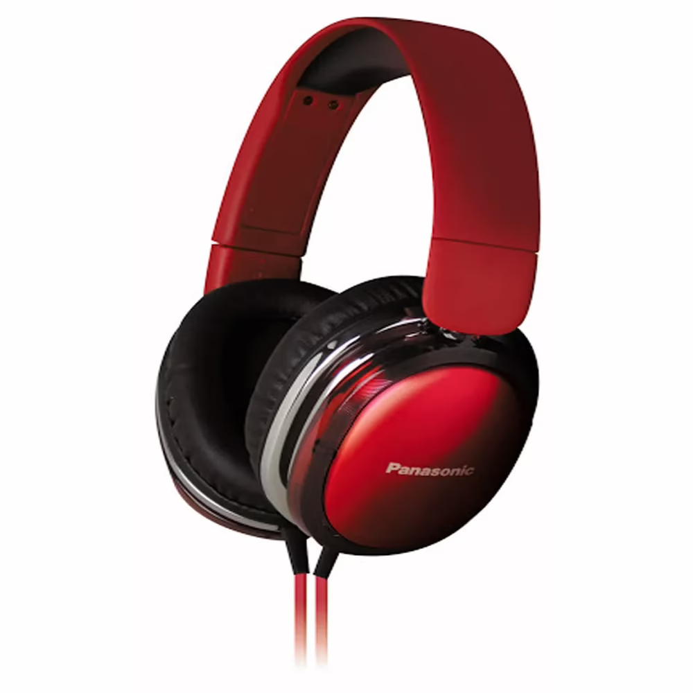 Panasonic RP-HX350ME-R Over Ear Headphone with Mic (Red)