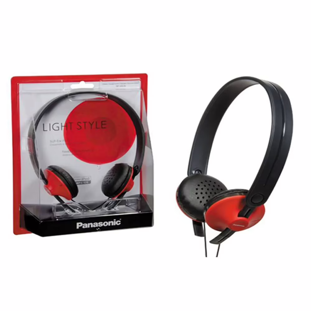 Panasonic Ultra Light Over Ear Headphone for Ipod / MP3 player RP-HX35E-R