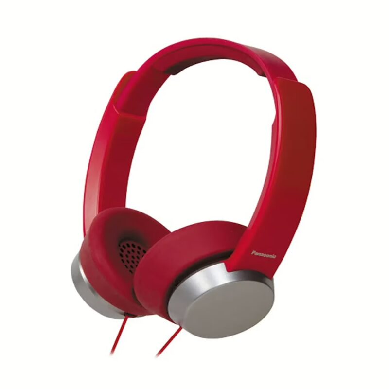 Panasonic RP-HXD3WE-R Over Ear Headphones with Mic (Red)