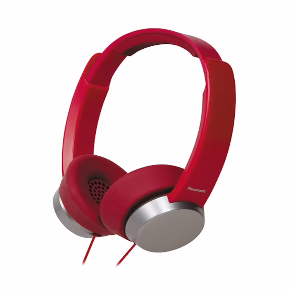 Panasonic RP-HXD3WE-R Over Ear Headphones with Mic (Red)