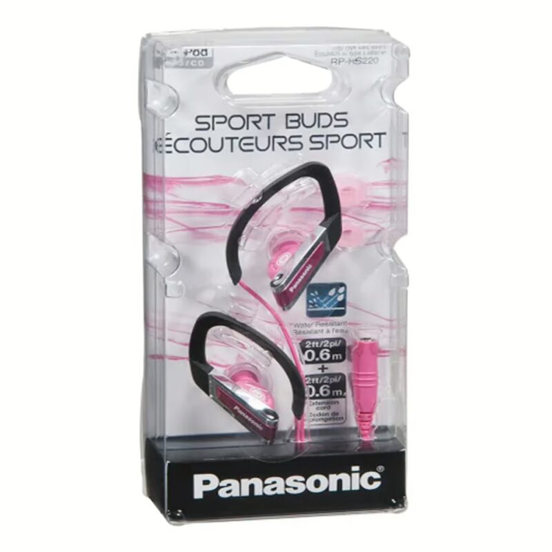 Panasonic Sports Gym Over Ear Headphone for Ipod-MP3 player RP-HS220PP-P