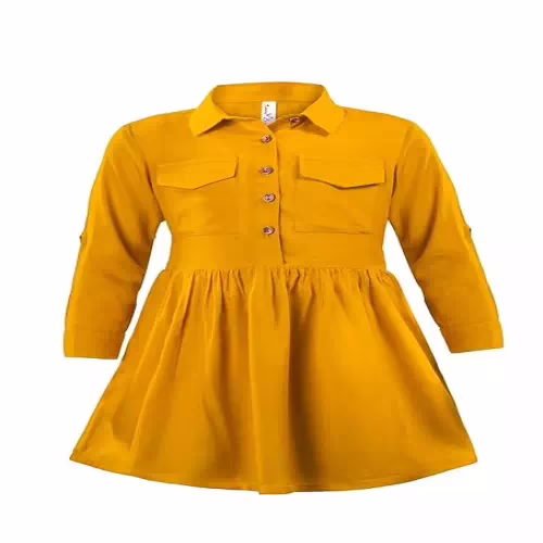 Yellow Girl's Relaxed Fit Dress