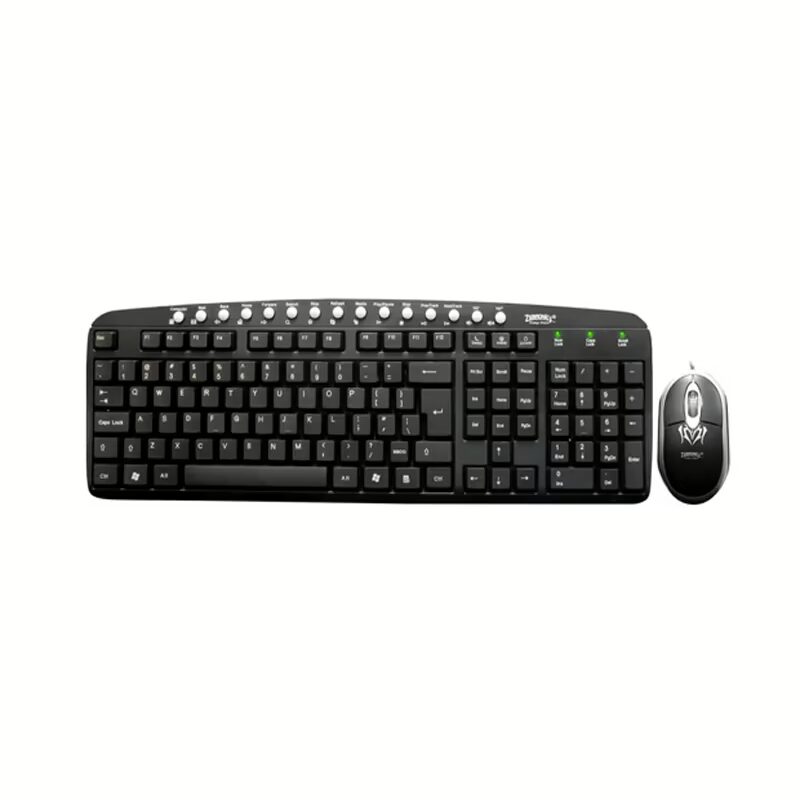 KB-ZEB PS2 MULTIMEDIA KEYBOARD & USB MOUSE COMBO (JUDWAA 525) With Wire
