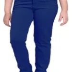 Classic Blue Stretchable Denim Girls Regular Fit Jeans