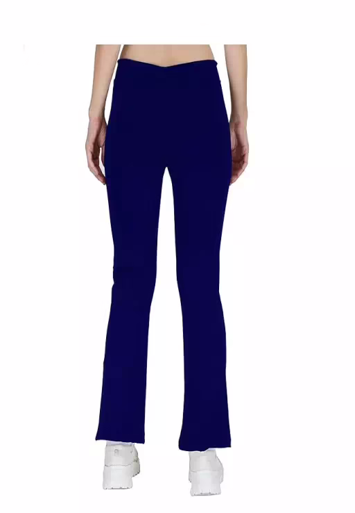 Blue Girls Bootcut Leggings & Yoga Pants - Image 2