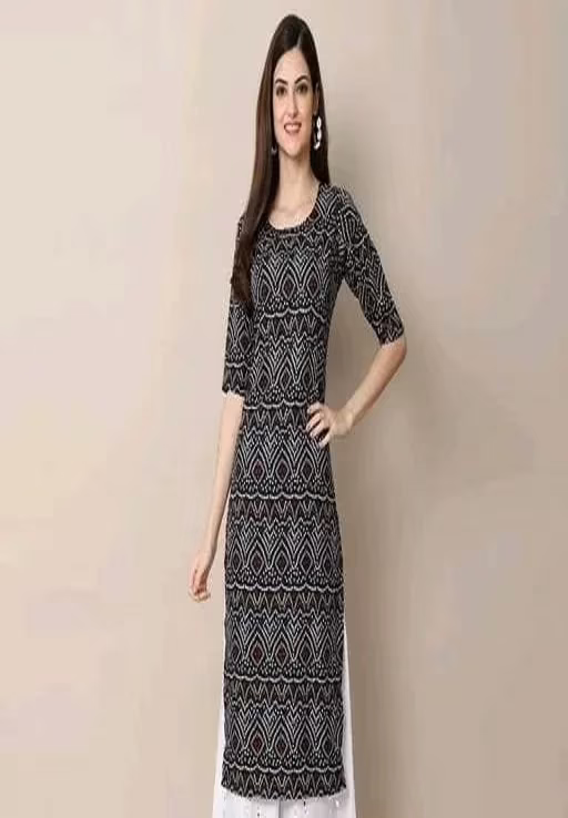 Aakarsha Classic Black Printed Kurtis