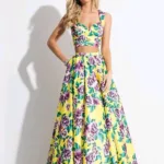 New Designer Yellow Satin Womens Lehengas