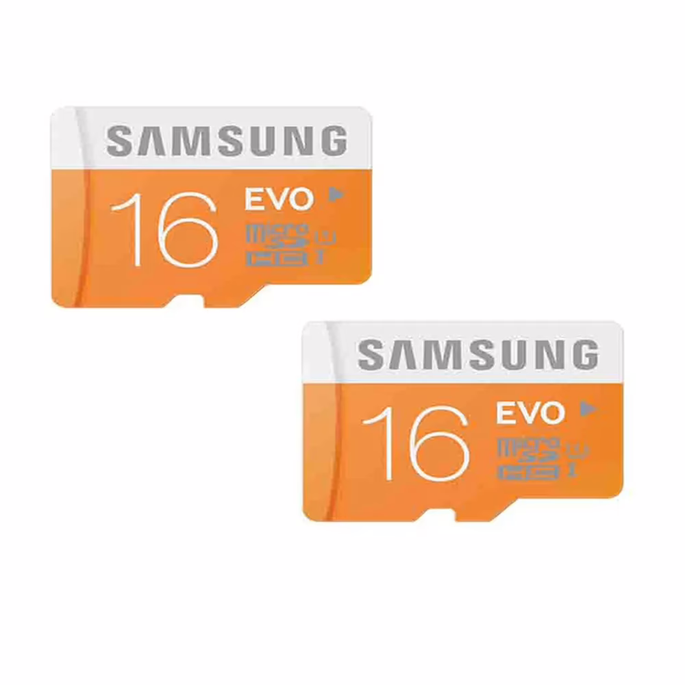 Samsung 16 Gb Micro Sdhc UHS-I Card Class 10 Evo - Pack Of 2