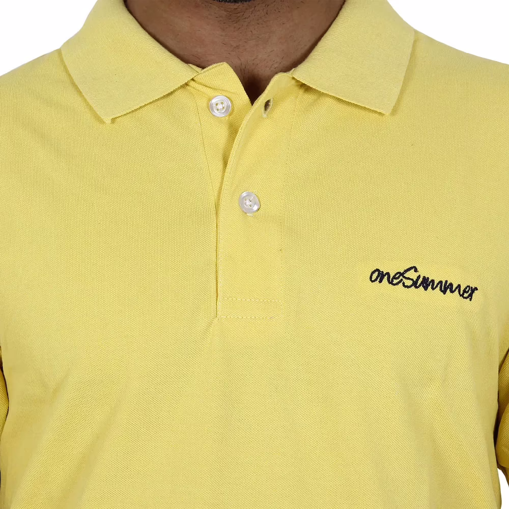 Men's Polo - Yellow - Image 4