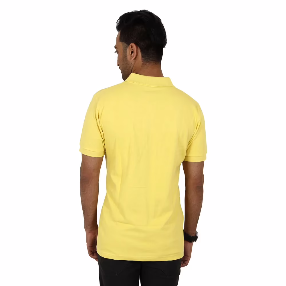 Men's Polo - Yellow - Image 5