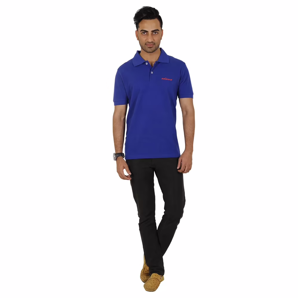 Men's Polo - Royal Blue - Image 3