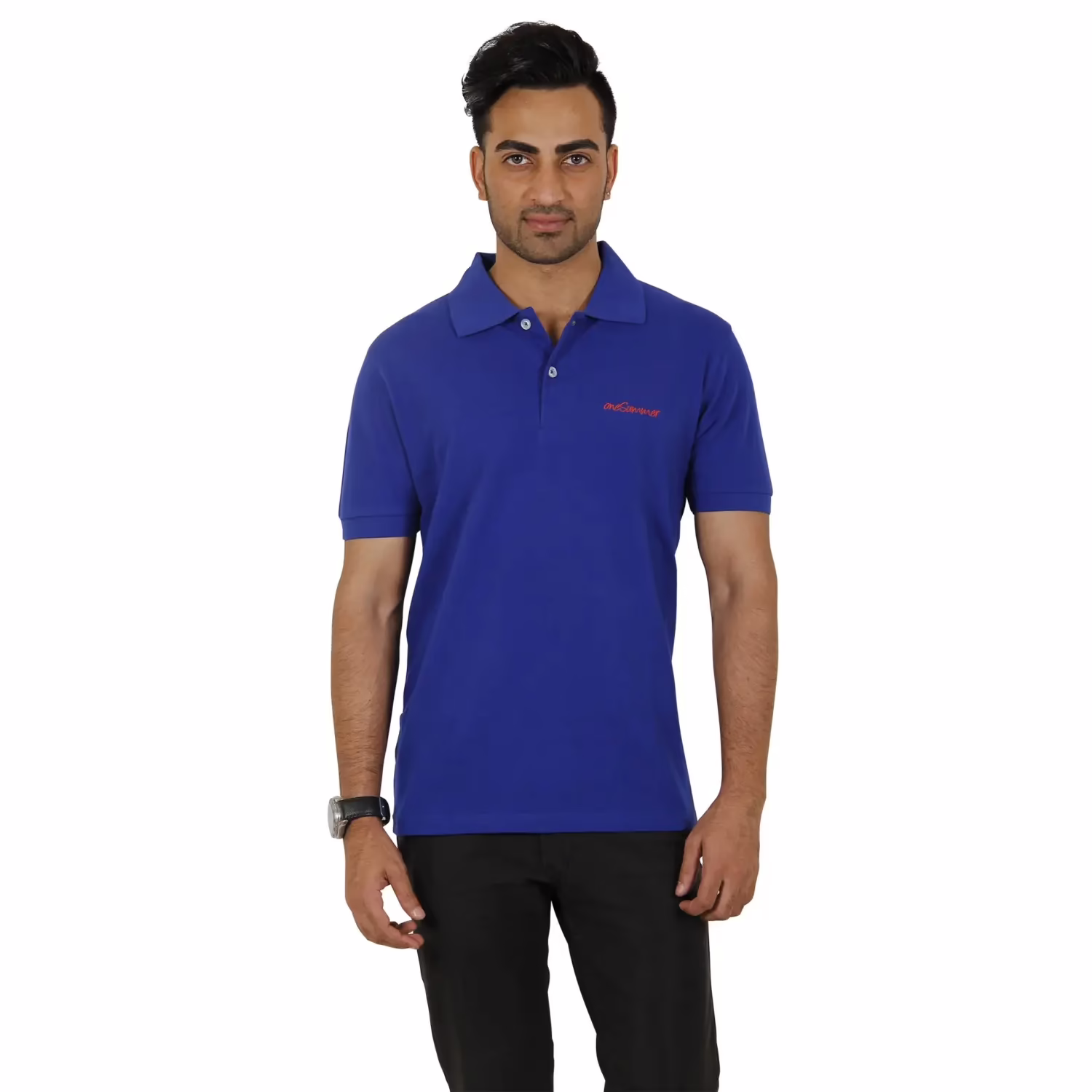 Men's Polo - Royal Blue - Image 4