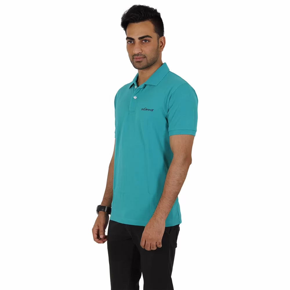 Men's Polo - Green - Image 4