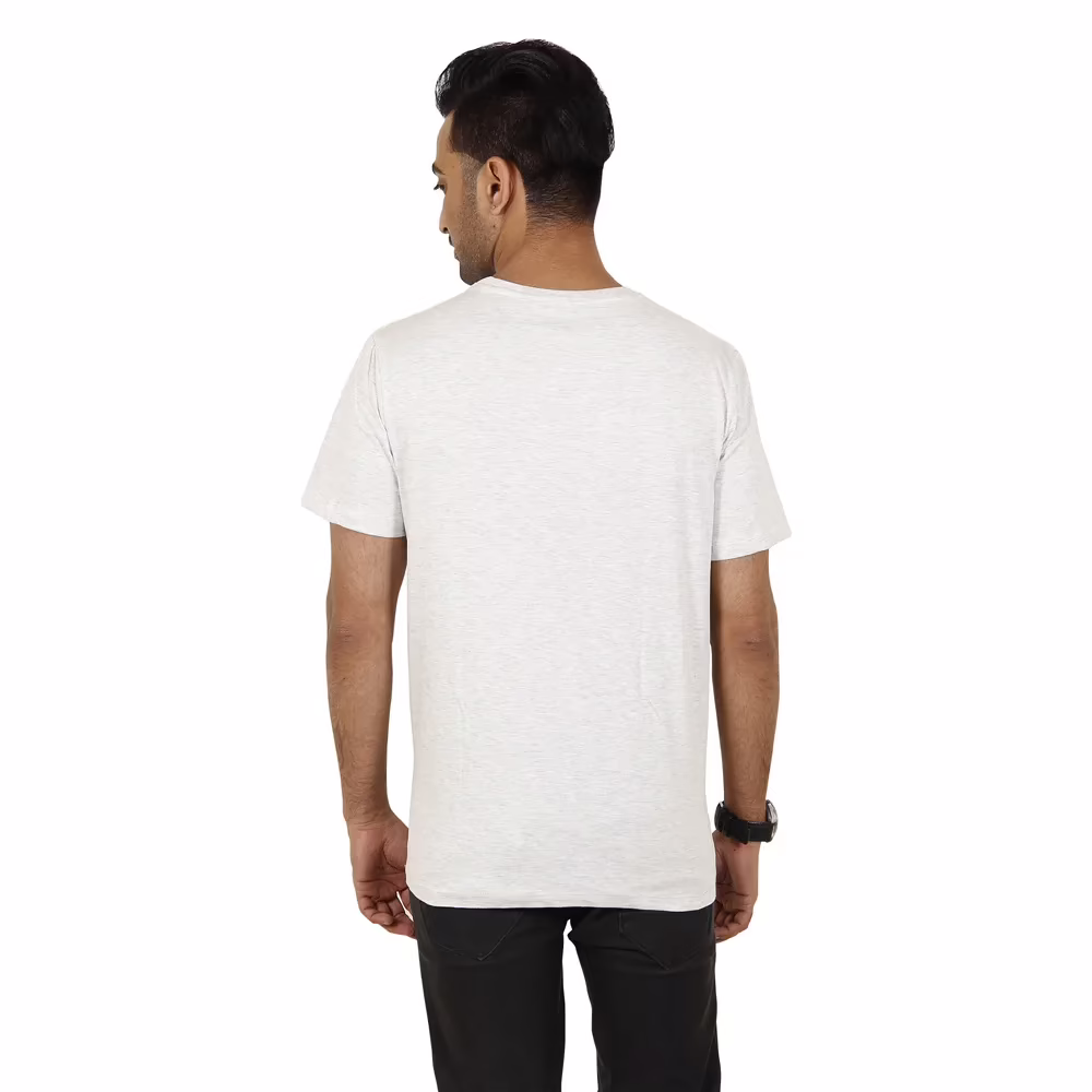 Men's Round Neck T-Shirt - Ready to Rock - Grey - Image 2