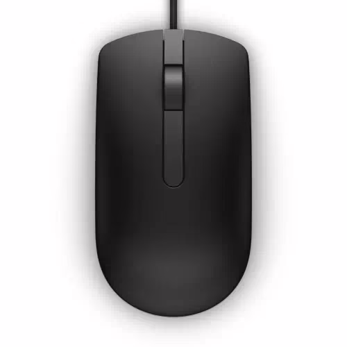 Dell MS 116-BK Wired Optical Mouse(USB, Black)
