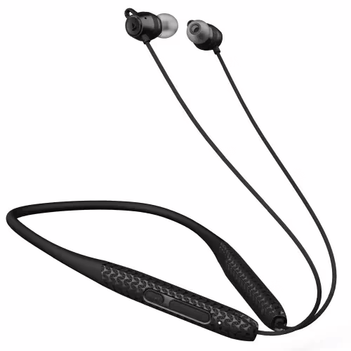 boAt Rockerz 255 Max with 60 Hours Playback, EQ Modes & Power Magnetic Earbuds Bluetooth Headset??(Stunning Black, In the Ear)