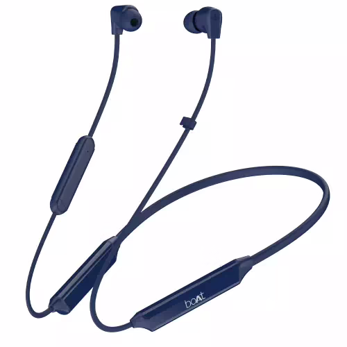 boAt Rockerz Trinity with 150 Hours Playback, Crystal Bionic Sound & ASAP Charge Bluetooth Headset??(Just Blue, In the Ear)