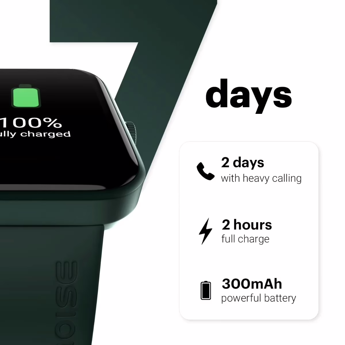 Noise Pulse Go Buzz Smart Watch Rose Pink - Image 3