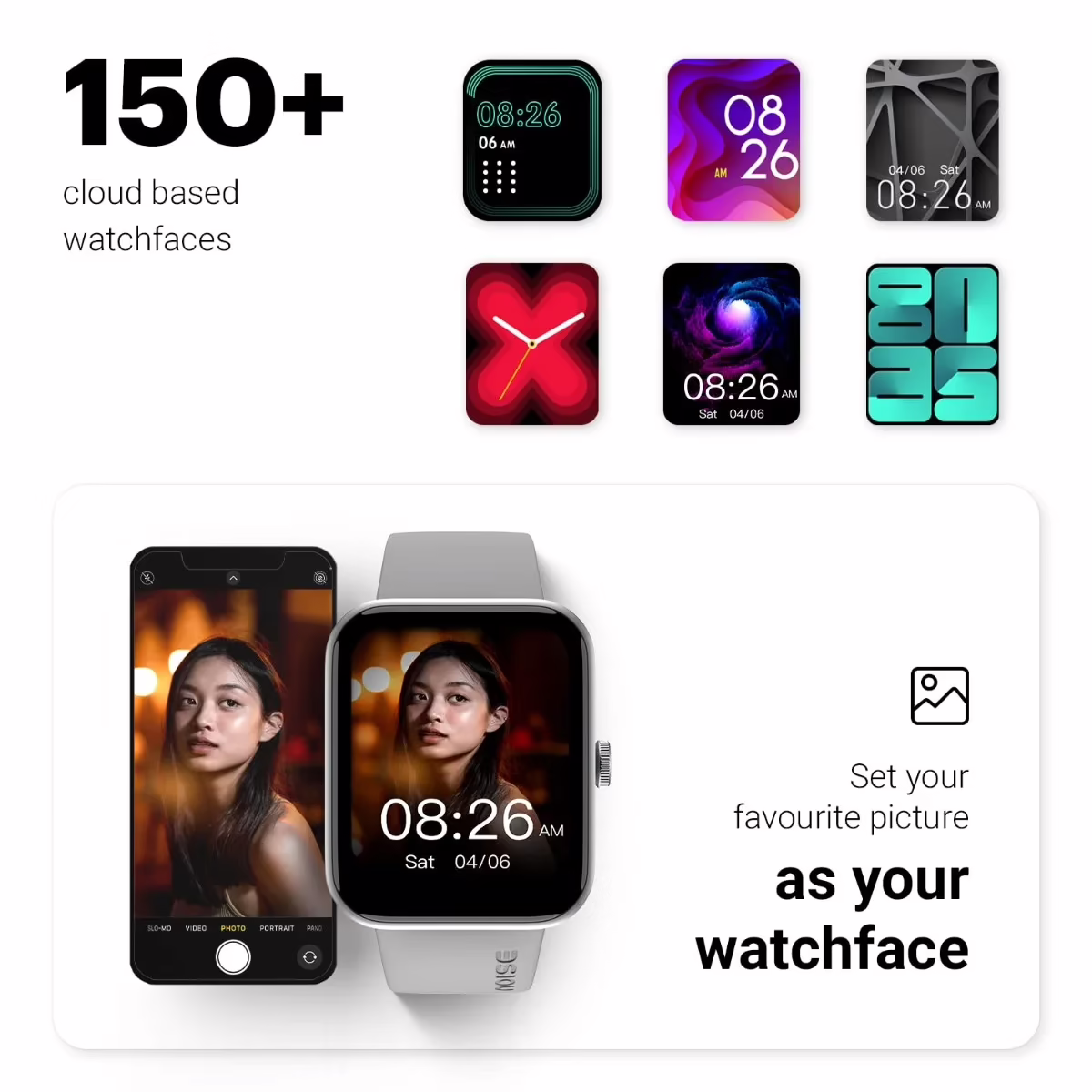 Noise Pulse Go Buzz Smart Watch Rose Pink - Image 5