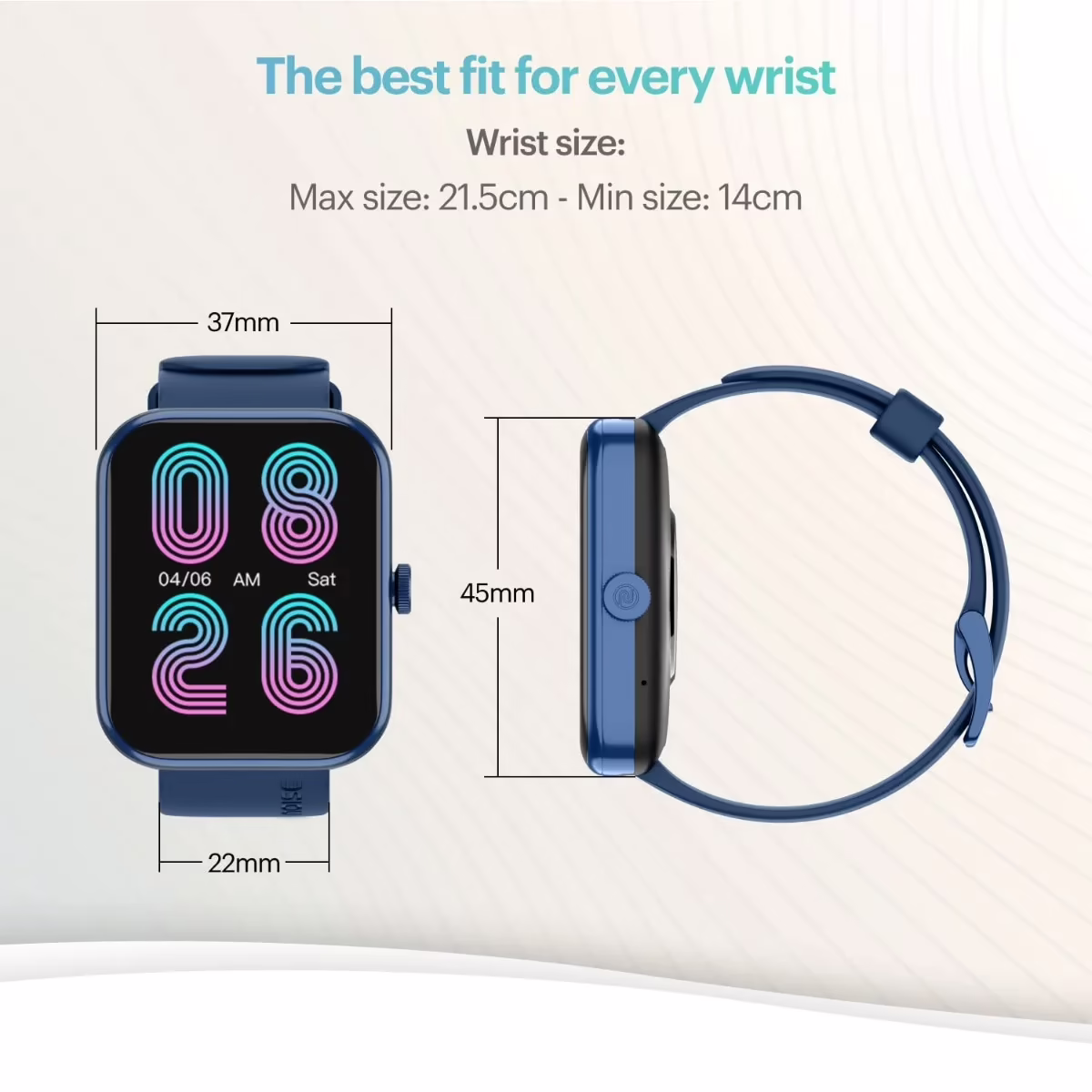 Noise Pulse 2 Max Advanced Bluetooth Calling Smart Watch Midnight Blue - Image 6
