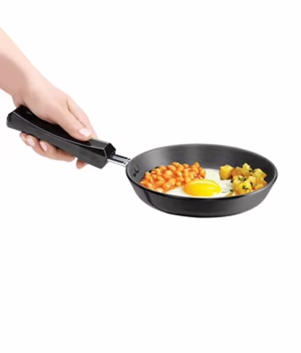 Hawkins 18 cm Dia Hard Anodized Frying Pan without Lid