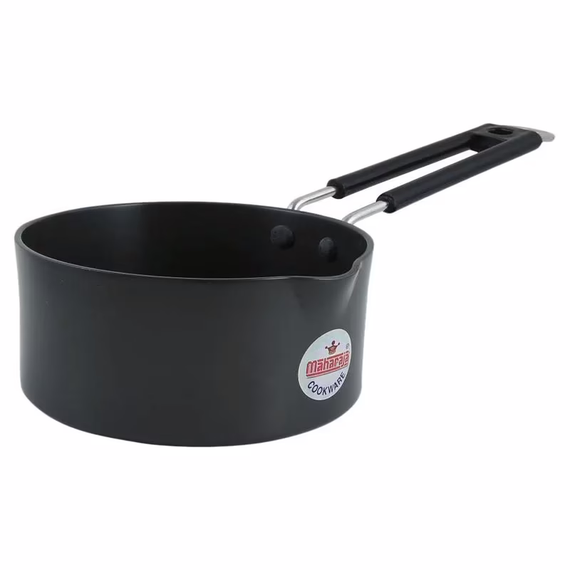 Maharaja Black Aluminium Sauce Pan - 1 Litre