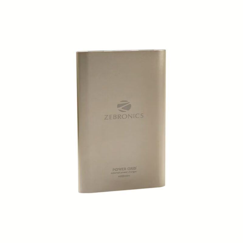 Zebronics PG4000 4000 mAh Power Bank- Gold