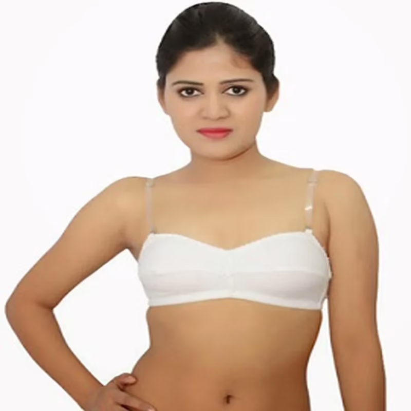 Super Comfy Non Padded Transparent Strap Bra (PK Of 2)