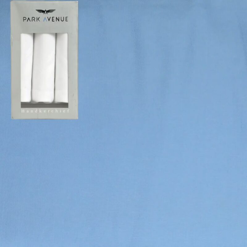 Raymond Men Poly Blended Shirting Fabric Blue Free Handkerchief